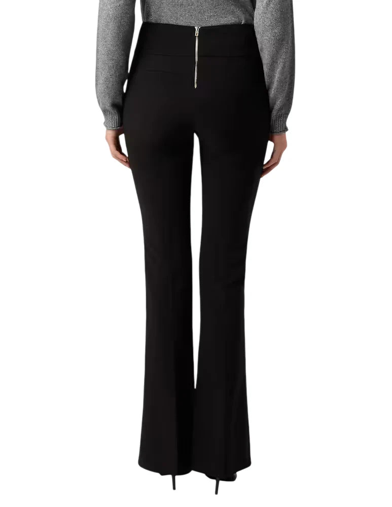 Sandro Ferrone pantaloni a zampa donna nero