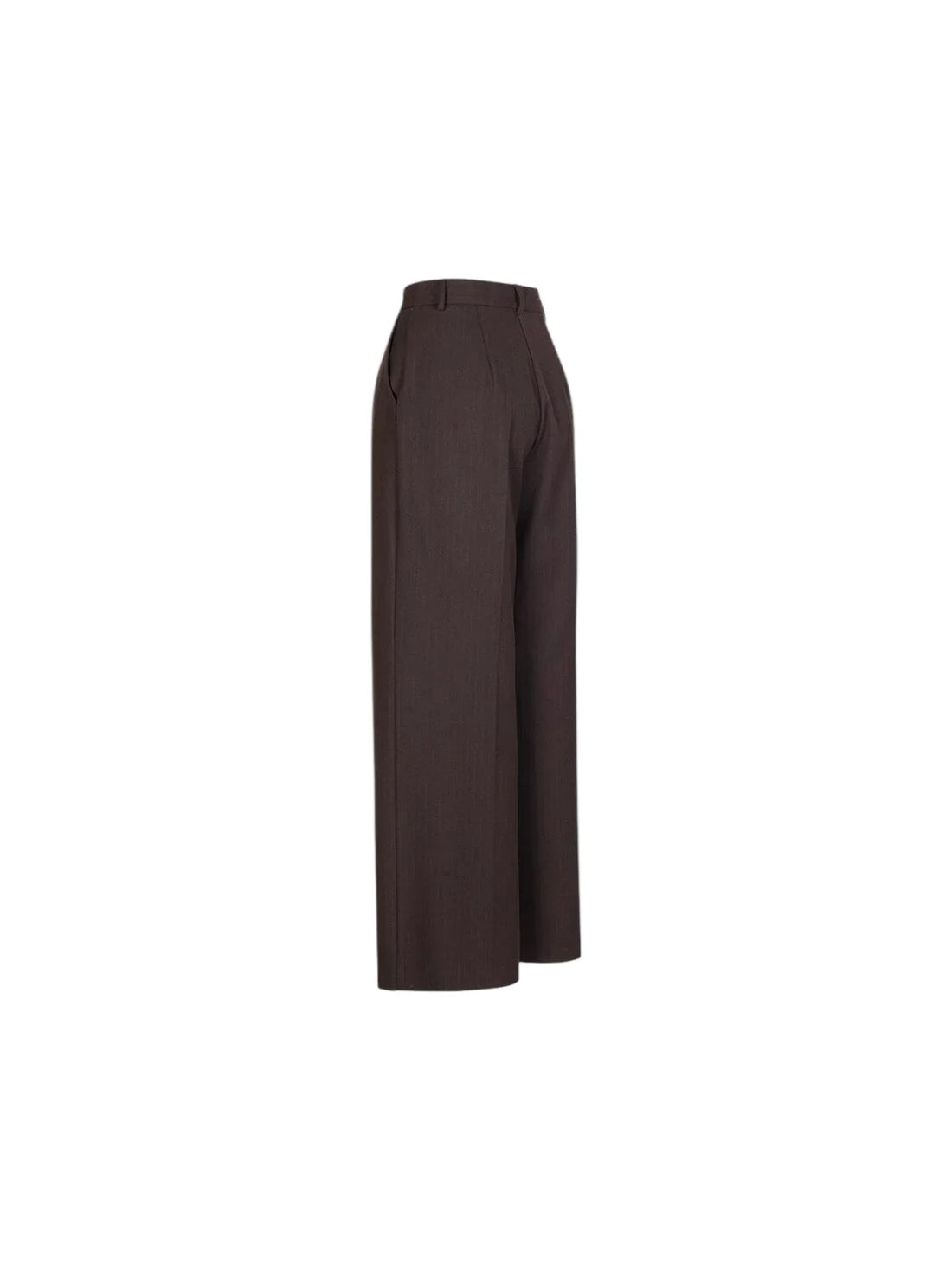 Sandro Ferrone pantaloni palazzo gessati Fenice donna marrone