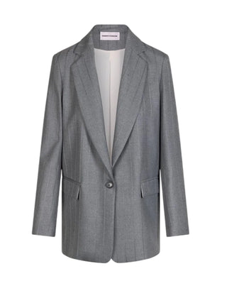 Sandro Ferrone giacca blazer donna trama gessata grigio S25YBGFERRERI GRIGIO Sandro FERRONE 