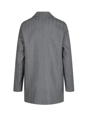Sandro Ferrone giacca blazer donna trama gessata grigio S25YBGFERRERI GRIGIO Sandro FERRONE
