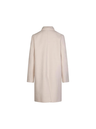 Sandro Ferrone cappotto lungo donna misto lana doppiopetto beige chiaro S25YBGFRAZER PANNA Sandro FERRONE