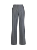 Sandro Ferrone pantaloni flare donna trama gessata grigio