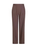 Sandro Ferrone pantaloni palazzo donna misto modal marrone