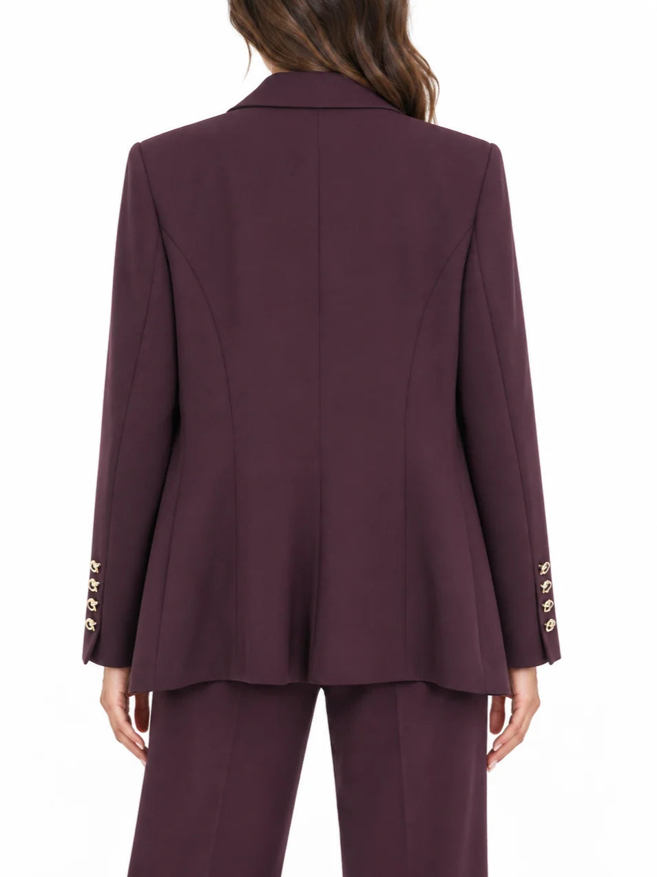 Silence giacca blazer monopetto donna Phoenix borgogna