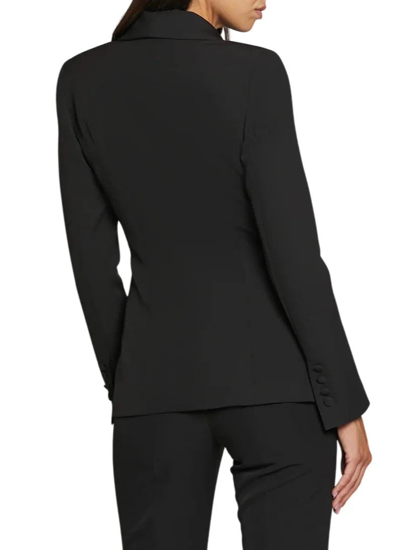Silence giacca blazer doppiopetto donna Daily nero
