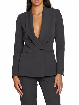 Silence giacca blazer doppiopetto donna Daily grigio antracite