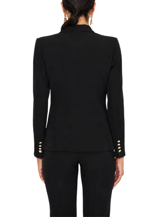 Silence giacca blazer donna doppiopetto Libra nero NPR235AMBER BLACK SILENCE