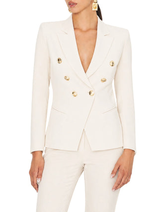 Silence giacca blazer donna doppiopetto Libra bianco latte NPR235AMBER MILK SILENCE 