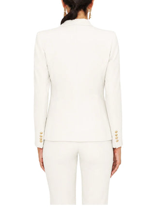 Silence giacca blazer donna doppiopetto Libra bianco latte NPR235AMBER MILK SILENCE