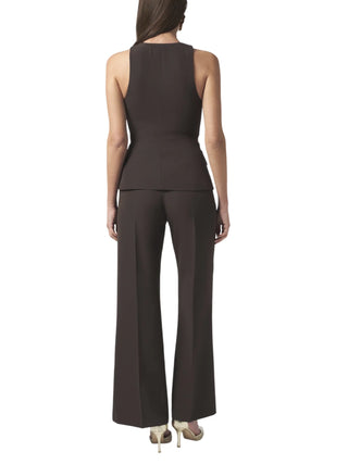 Silence pantaloni flare donna Betty marrone SD2025PY DARK BROWN SILENCE 