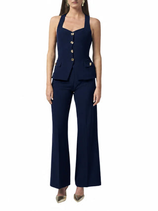 Silence pantaloni flare donna Betty blu SD2025PY NAVY SILENCE 