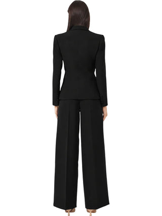 Silence pantaloni palazzo Daily donna nero SLPA019DAILY BLACK SILENCE