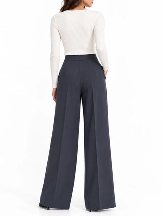Silence pantaloni palazzo Daily donna grigio SLPA019DAILY DARK GREY SILENCE