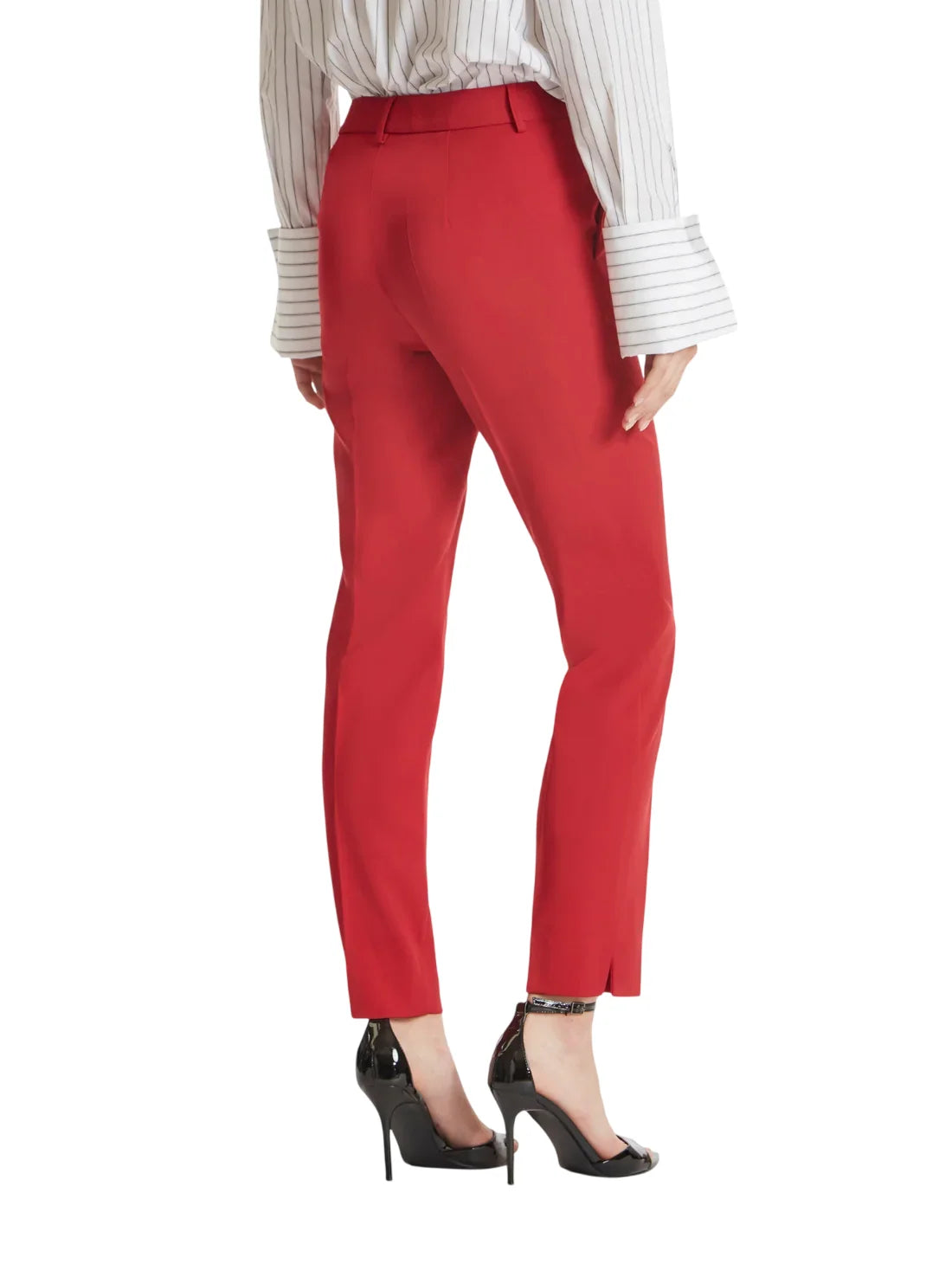 Simona Corsellini pantaloni a sigaretta donna rosso