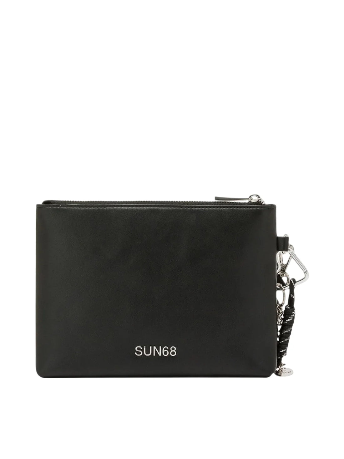 Sun68 pochette donna in ecopelle con logo nero