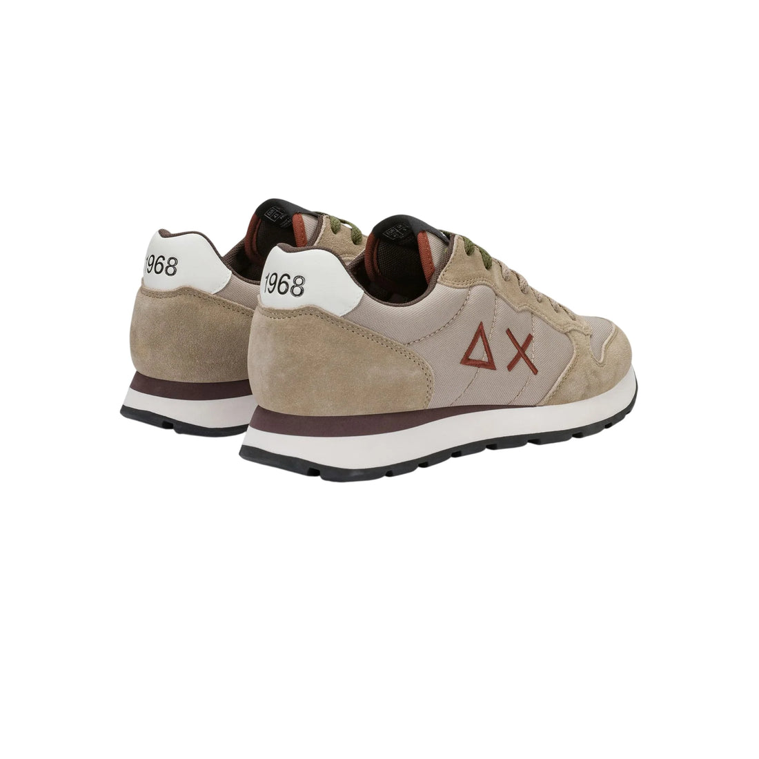Sun68 sneakers uomo Tom Solid in tessuto e suede beige