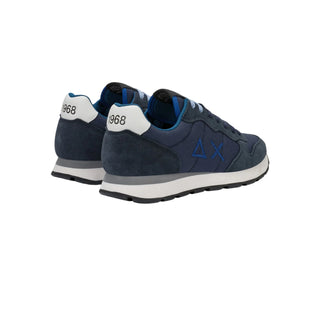 Sun68 sneakers uomo Tom Solid in tessuto e suede blu
