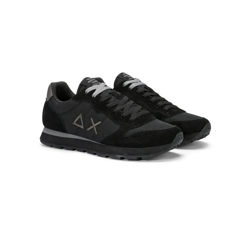 Sun68 sneakers uomo Tom Solid in tessuto e suede nero
