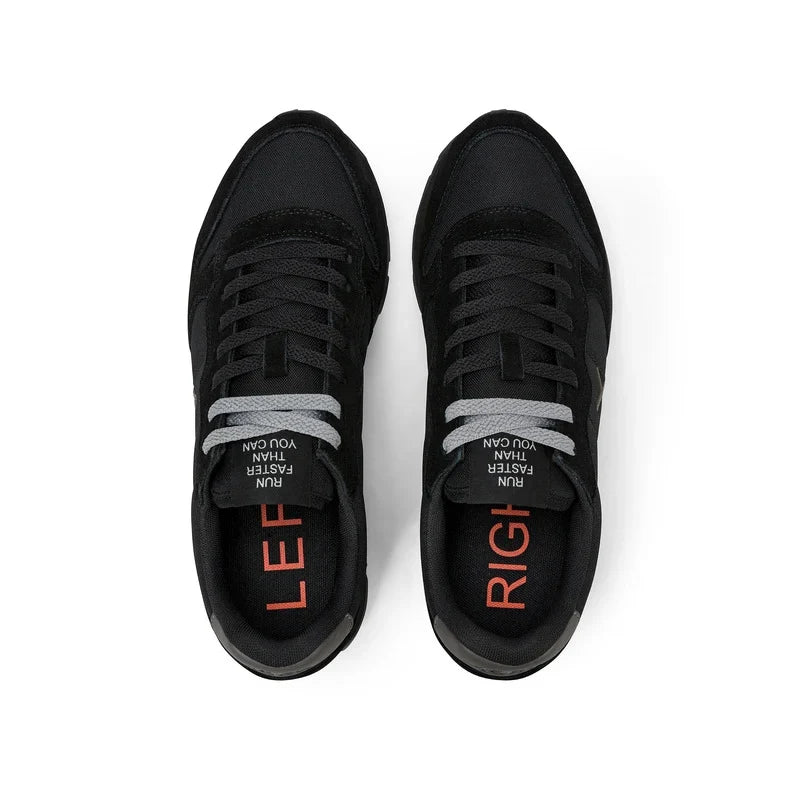 Sun68 sneakers uomo Tom Solid in tessuto e suede nero