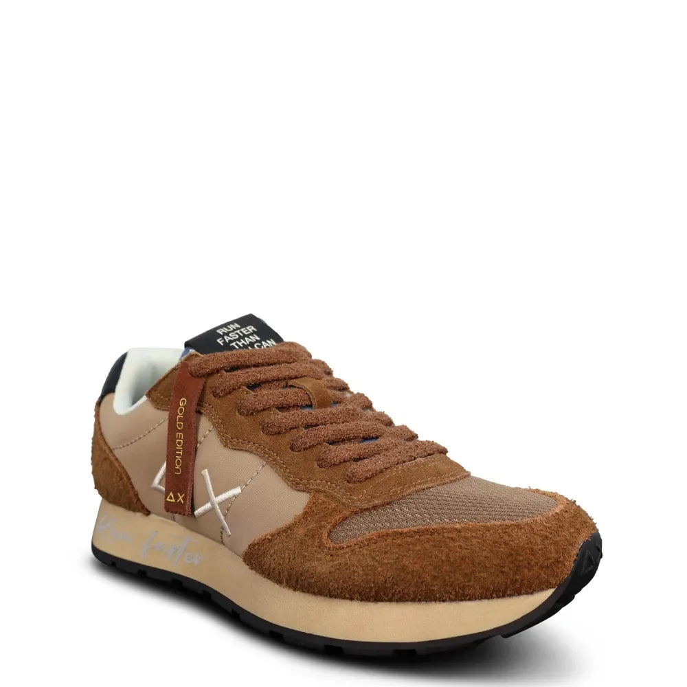 Sun68 sneakers uomo Tom Vintage in suede e tessuto marrone