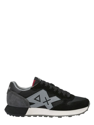 Sun68 sneakers uomo Jaki 2.0 Solid in mesh e tessuto nero