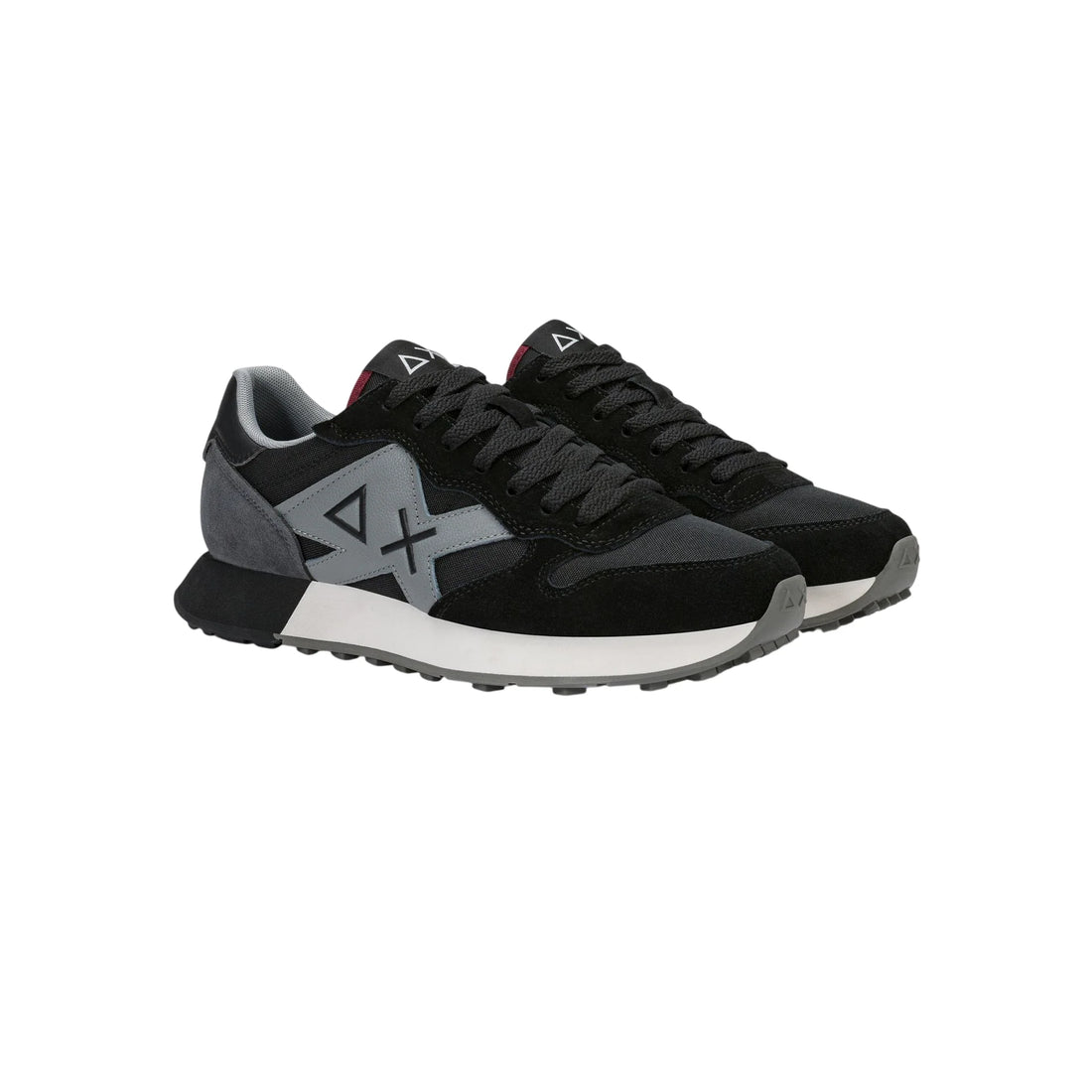 Sun68 sneakers uomo Jaki 2.0 Solid in mesh e tessuto nero