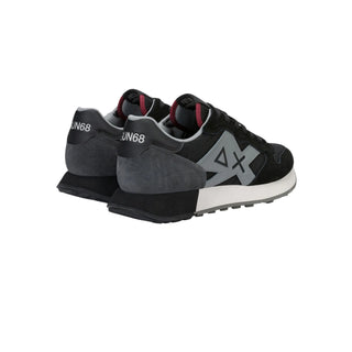 Sun68 sneakers uomo Jaki 2.0 Solid in mesh e tessuto nero