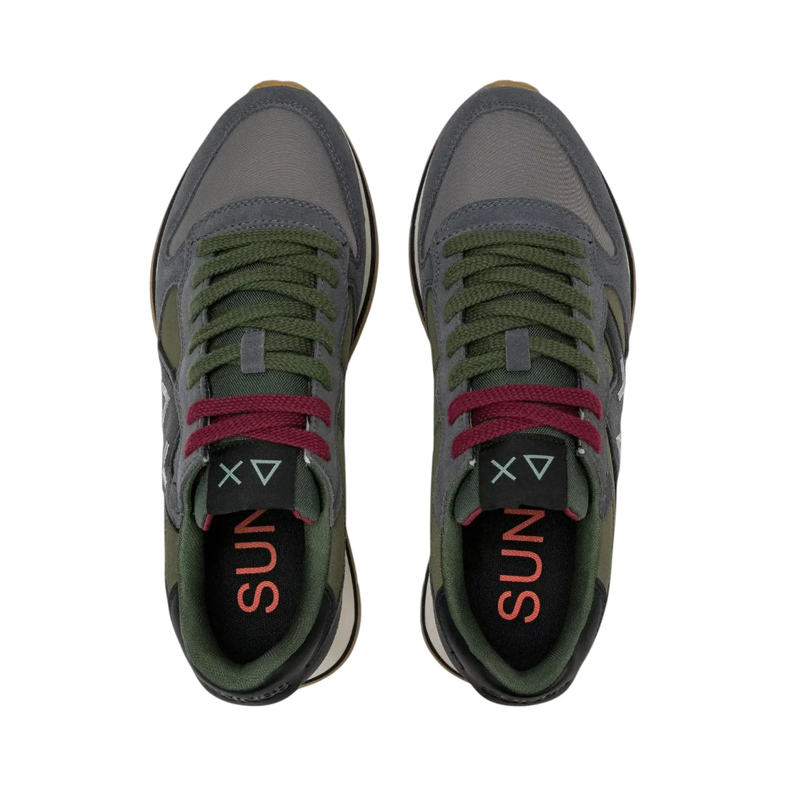 Sun68 sneakers uomo Jaki 2.0 Bicolor grigio verde