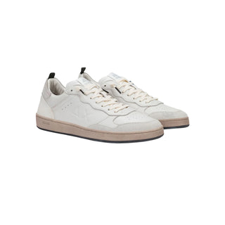 Sun68 sneakers uomo in pelle Urban Basket panna Z46146 BIANCO PANNA SUN68 