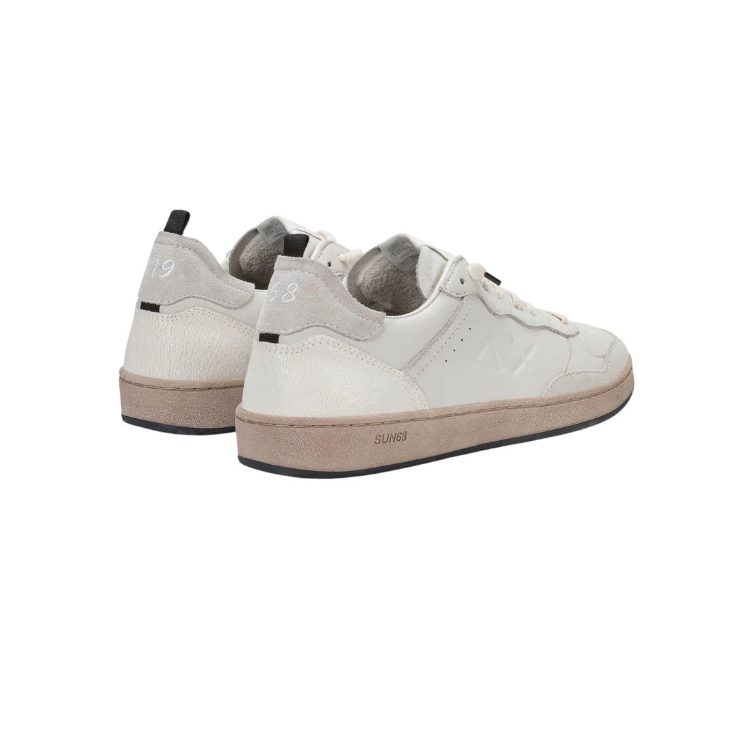 Sun68 sneakers uomo in pelle Urban Basket panna