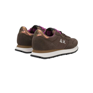 Sun68 sneakers donna Ally Solid in tessuto e suede marrone