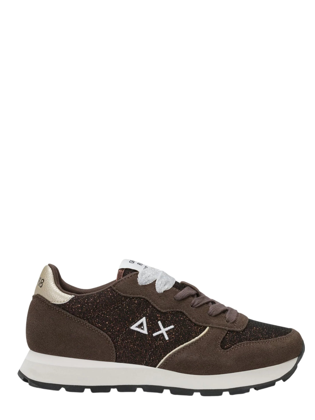 Sun68 sneakers donna Ally Glitter Textile marrone