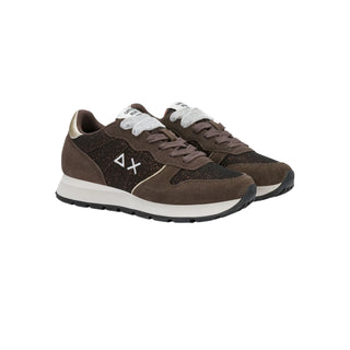 Sun68 sneakers donna Ally Glitter Textile marrone
