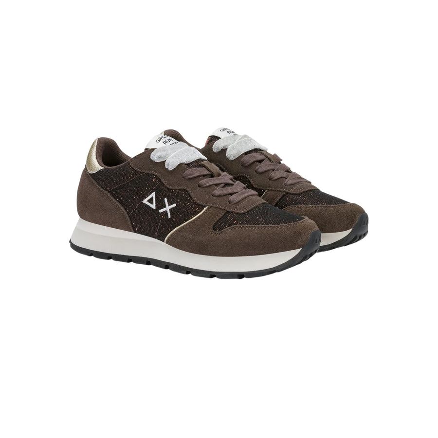 Sun68 sneakers donna Ally Glitter Textile marrone