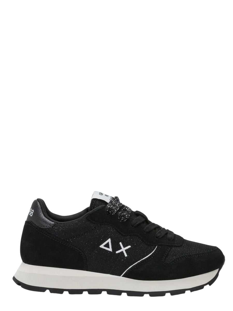 Sun68 sneakers donna Ally Glitter Textile nero