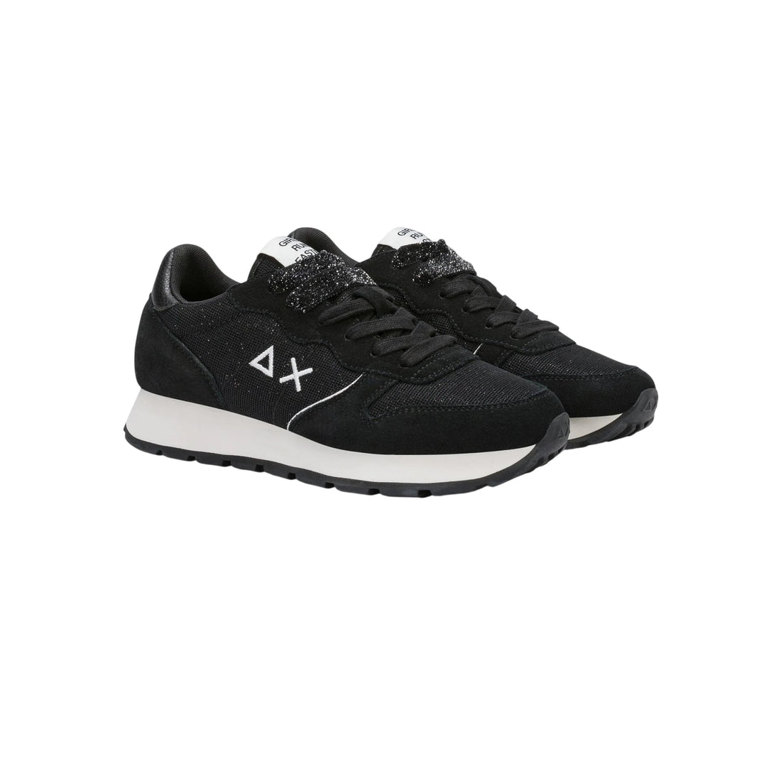 Sun68 sneakers donna Ally Glitter Textile nero