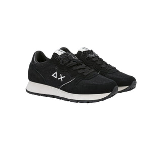 Sun68 sneakers donna Ally Glitter Textile nero