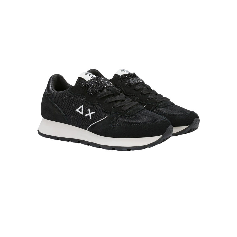 Sun68 sneakers donna Ally Glitter Textile nero
