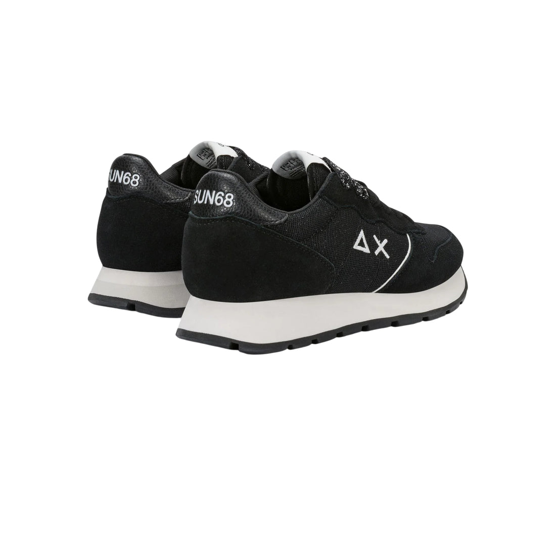 Sun68 sneakers donna Ally Glitter Textile nero