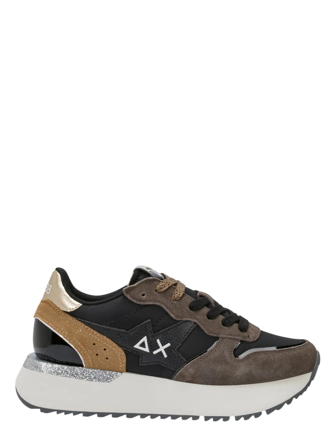 Sun68 sneakers donna Big Stargirl colorblock nero