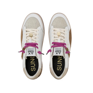Sun68 sneakers donna Urban Street colorblock bianco marrone Z46249 BIANCO-VOLPE SUN68