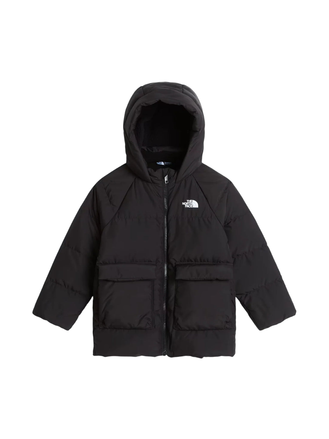 The North Face piumino unisex bambino con cappuccio nero