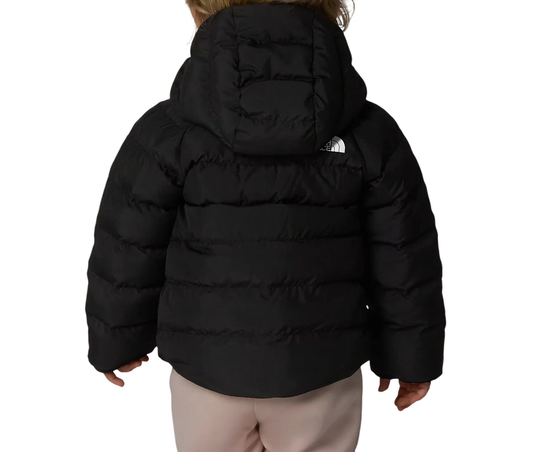 The North Face giubbino imbottito Perrito reversibile neonato nero grigio
