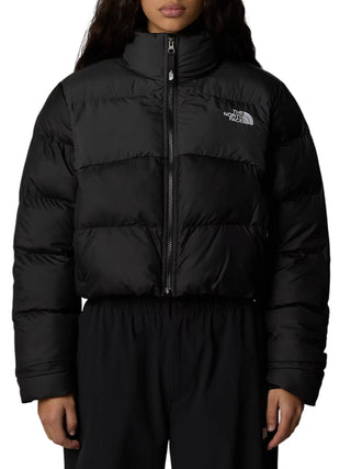 The North Face piumino crop donna Saikuru nero NF0A89JC KT01 THE NORTH FACE 