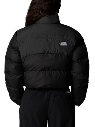 The North Face piumino crop donna Saikuru nero NF0A89JC KT01 THE NORTH FACE 