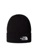 The North Face cappello unisex in maglia con patch logo nero