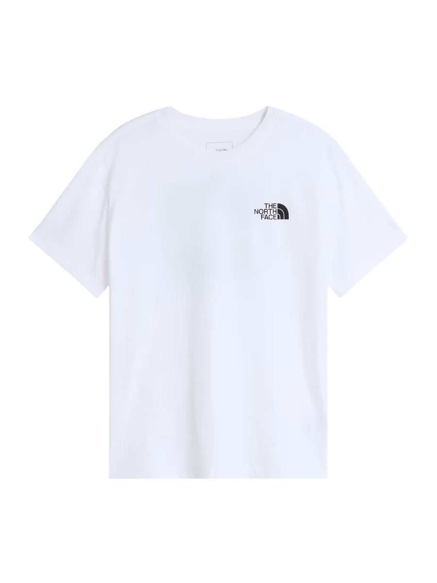 The North Face T-shirt manica corta unisex bambino bianco