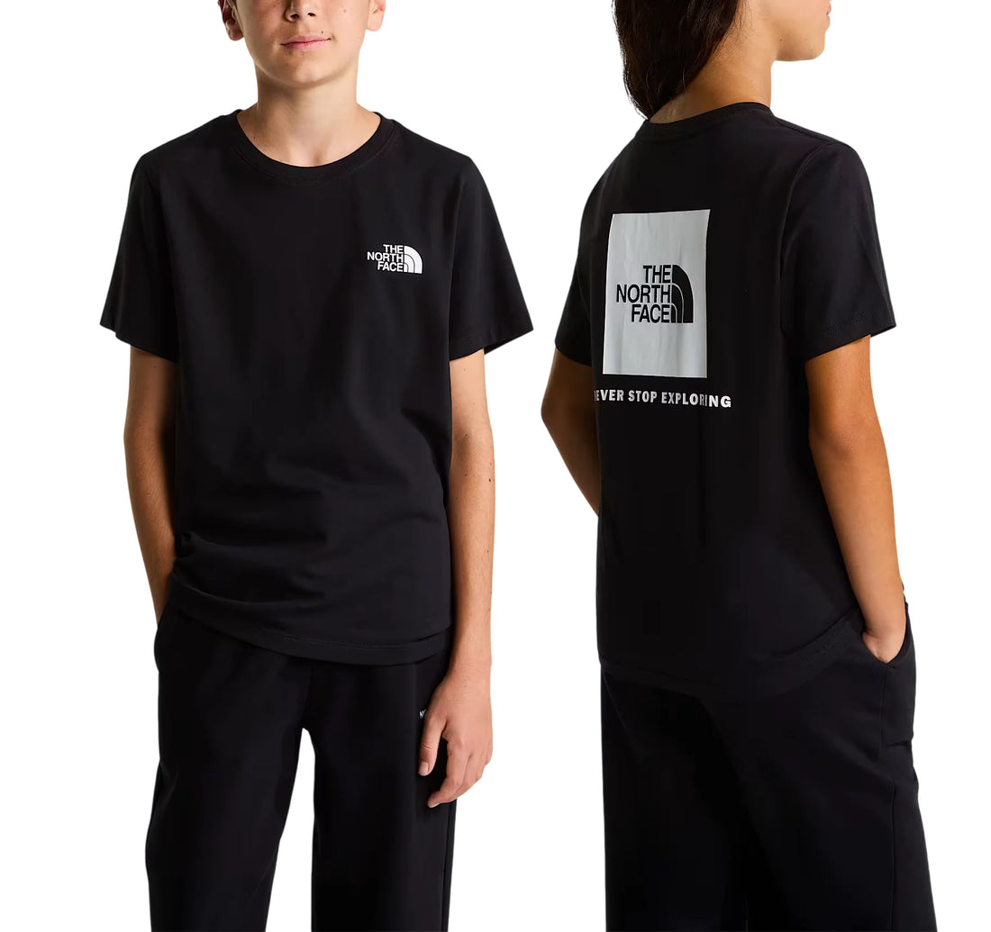 The North Face T-shirt unisex bambino manica corta nero