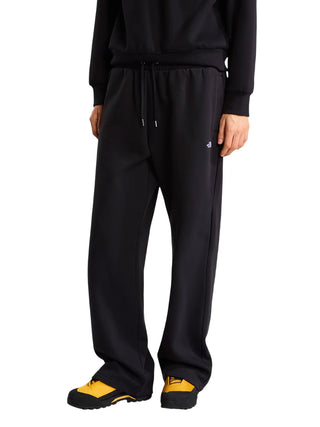 The North Face pantaloni donna Essential in cotone felpato nero NF0A8CWD JK31 THE NORTH FACE 