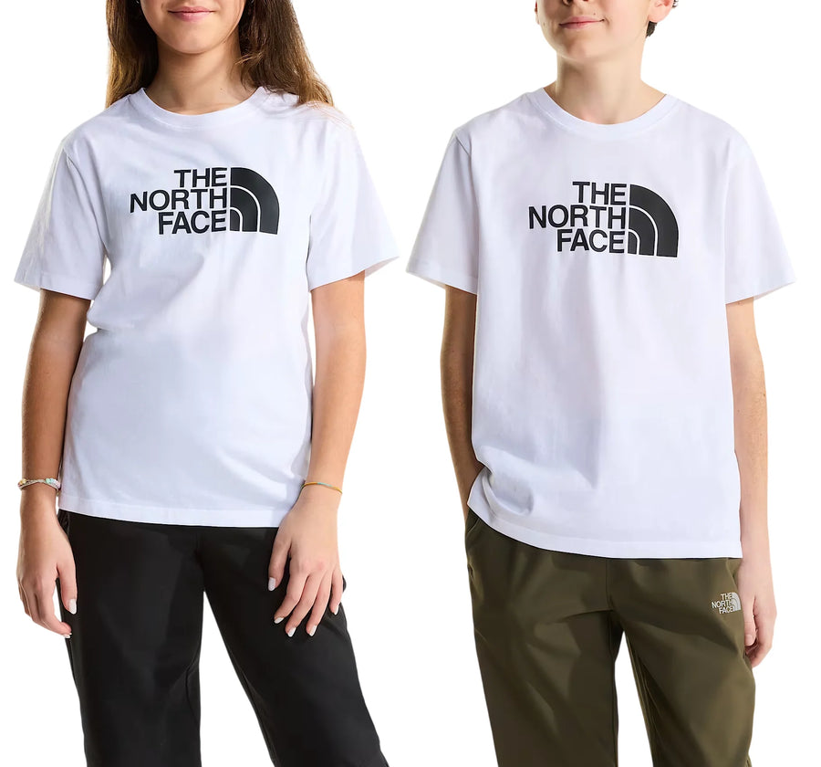 The North Face T-shirt unisex bambino manica corta bianco